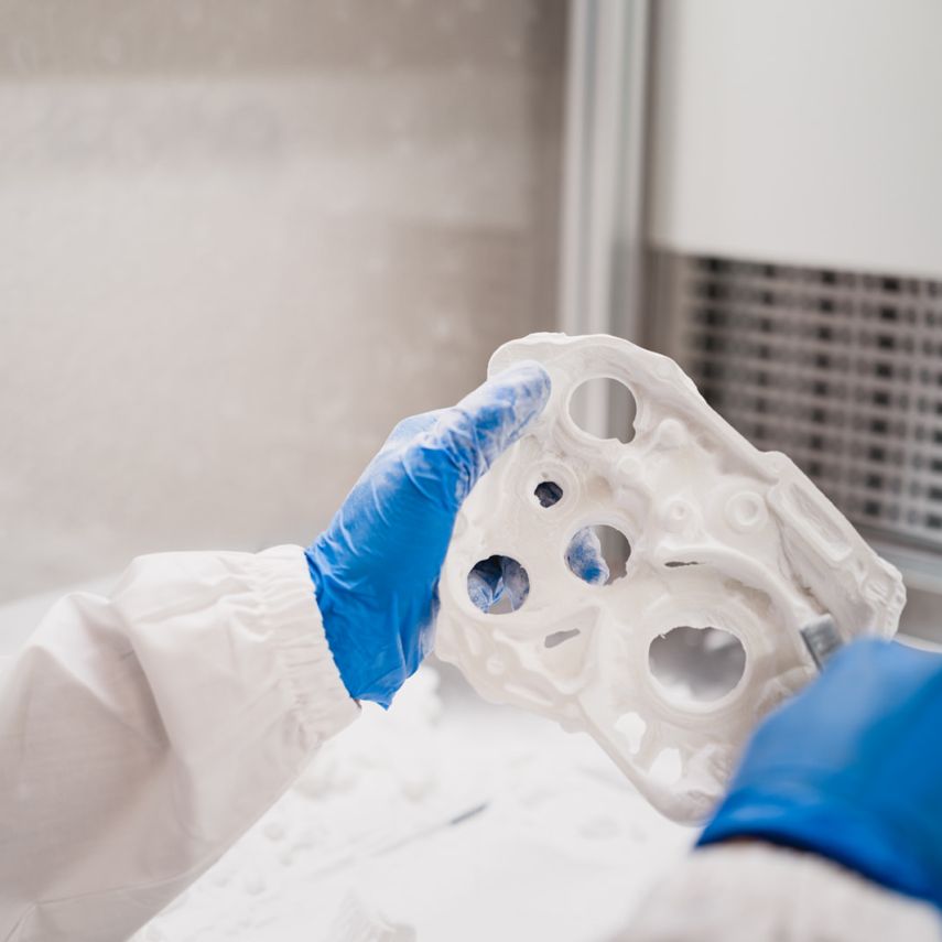 nylon bianco produzione stampa 3d