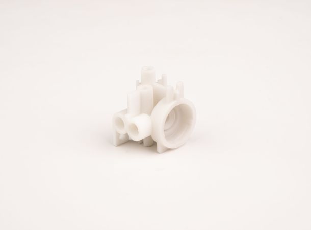valvola per macchina da caffè stampato 3d bianco